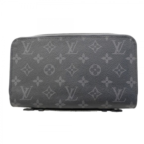 Louis Vuitton Monogram Eclipse Zippy XL Long Wallet M61698 Black Men's
